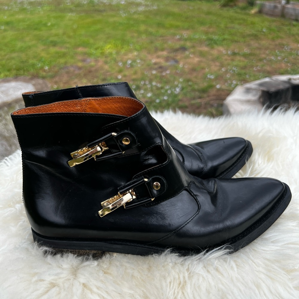 Miista Women's Pandora Leather Buckle Boots - Black - Picture 5 of 5